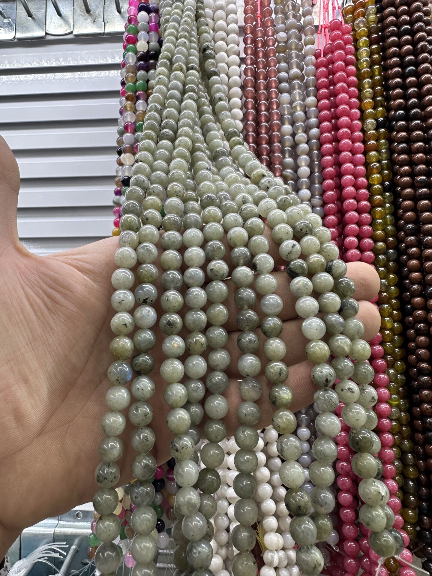 8MM DOĞAL TAŞ DİZİDE 44-50 ADET ORT