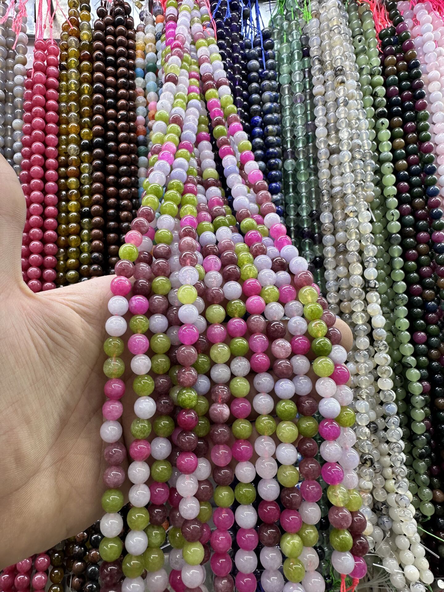 8MM DOĞAL TAŞ DİZİDE 44-50 ADET ORT