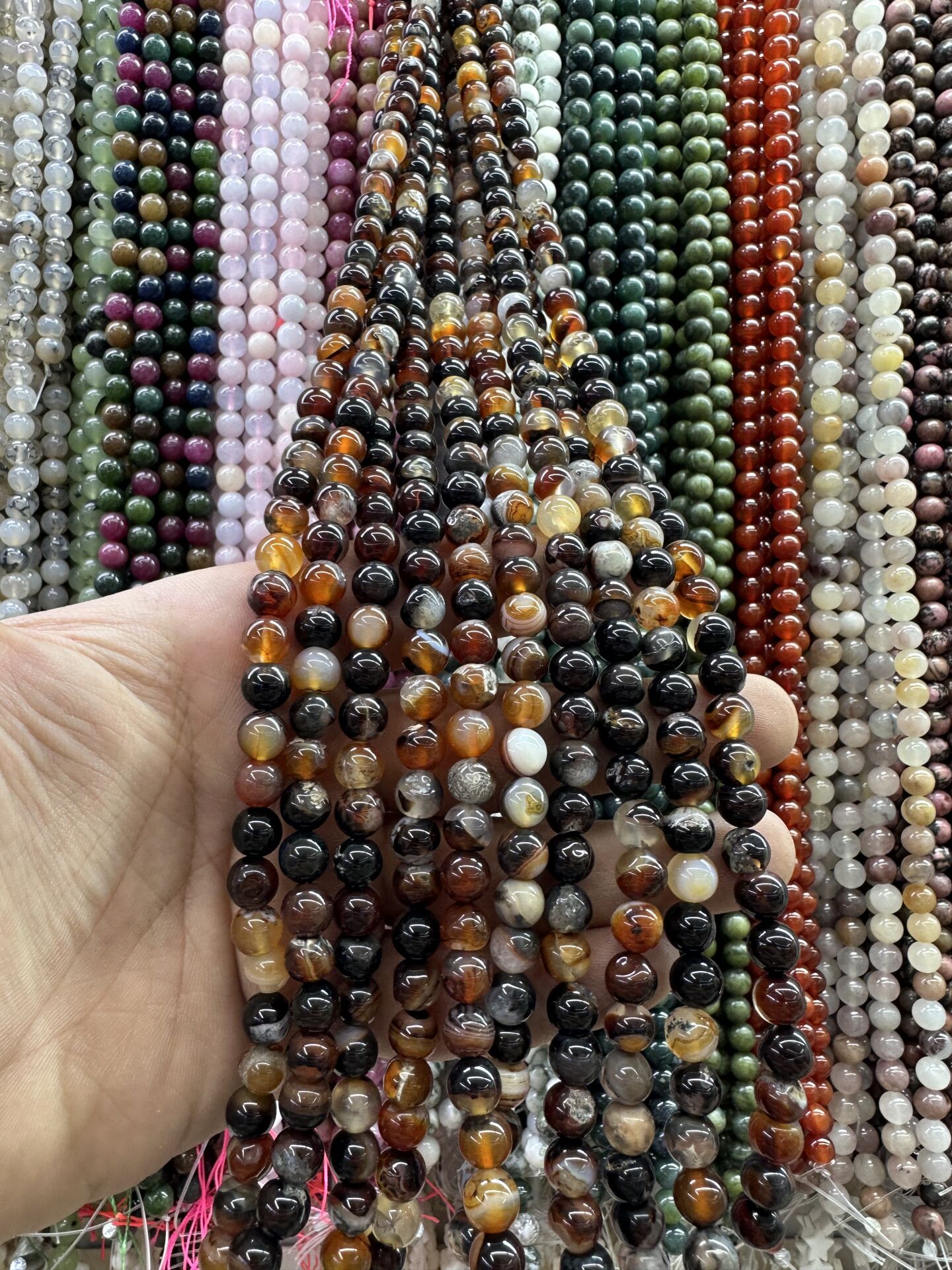 8MM DOĞAL TAŞ DİZİDE 44-50 ADET ORT