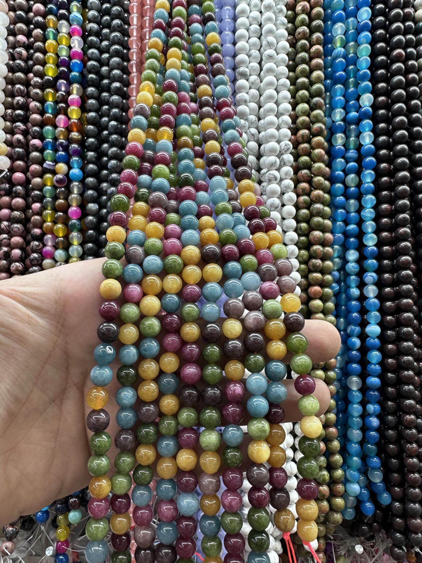 8MM DOĞAL TAŞ DİZİDE 44-50 ADET ORT