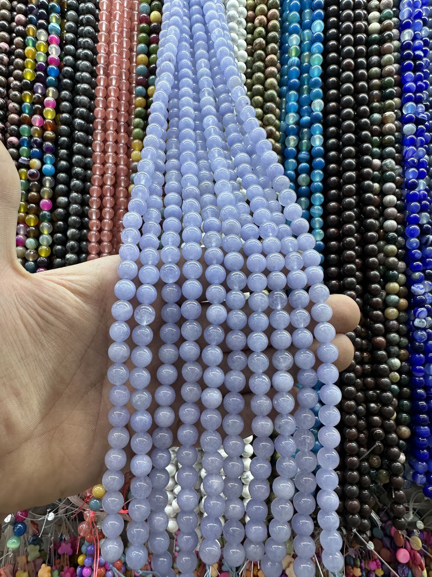 8MM DOĞAL TAŞ DİZİDE 44-50 ADET ORT