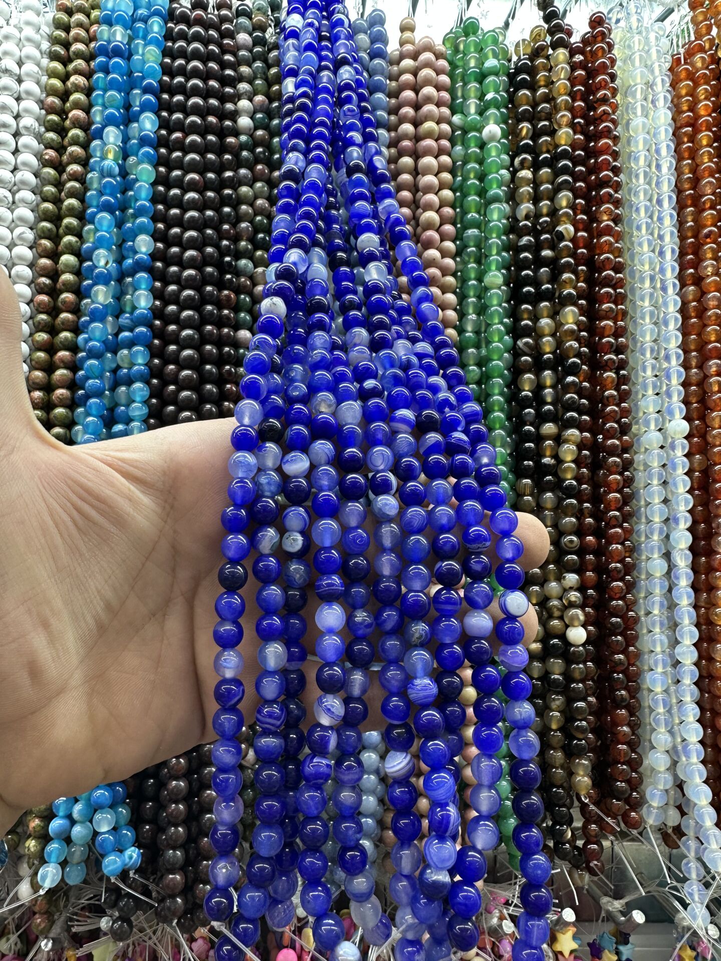 8MM DOĞAL TAŞ DİZİDE 44-50 ADET ORT