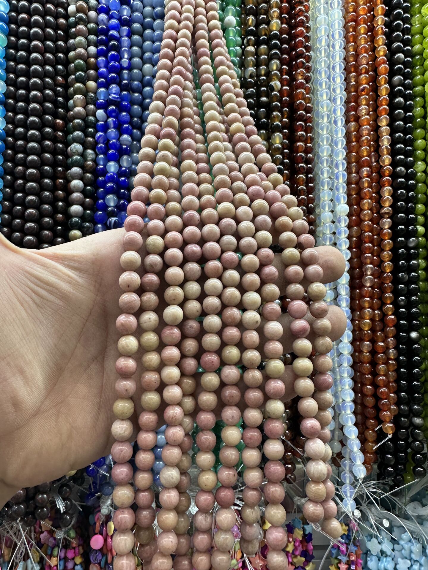 8MM DOĞAL TAŞ DİZİDE 44-50 ADET ORT