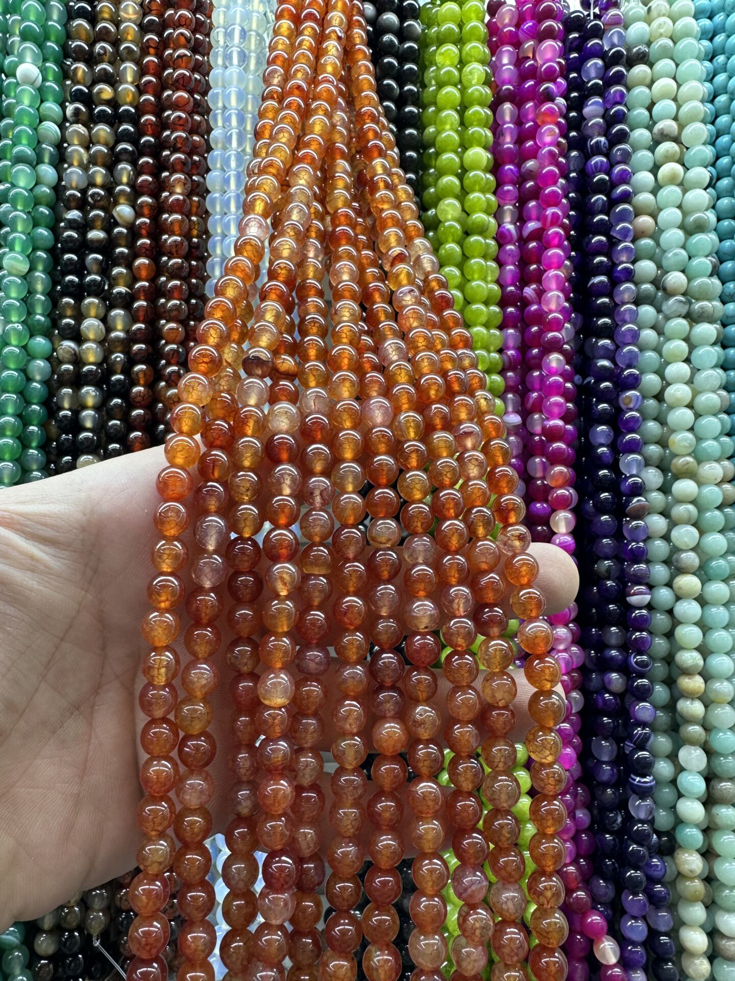 8MM DOĞAL TAŞ DİZİDE 44-50 ADET ORT