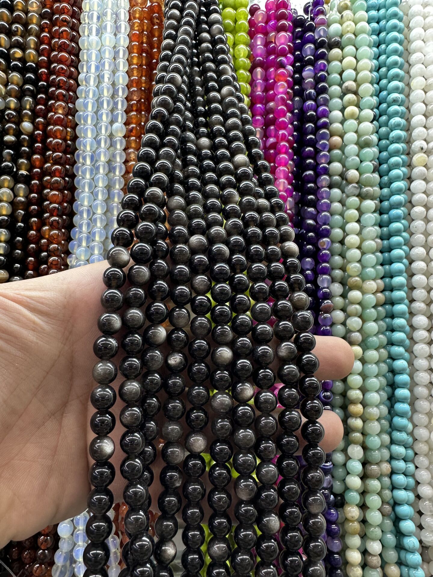 8MM DOĞAL TAŞ DİZİDE 44-50 ADET ORT