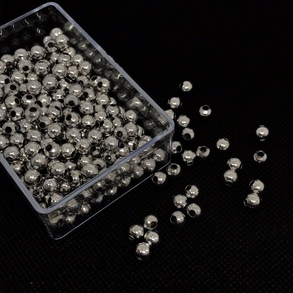 6mm Gümüş Renk Metal Top 10gr 35 Adet