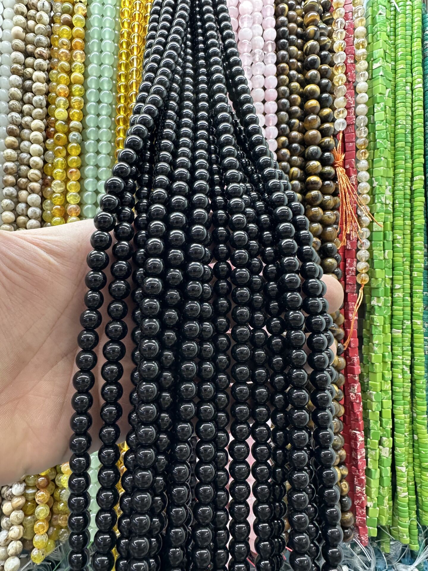 8MM DOĞAL TAŞ DİZİDE 44-50 ADET ORT