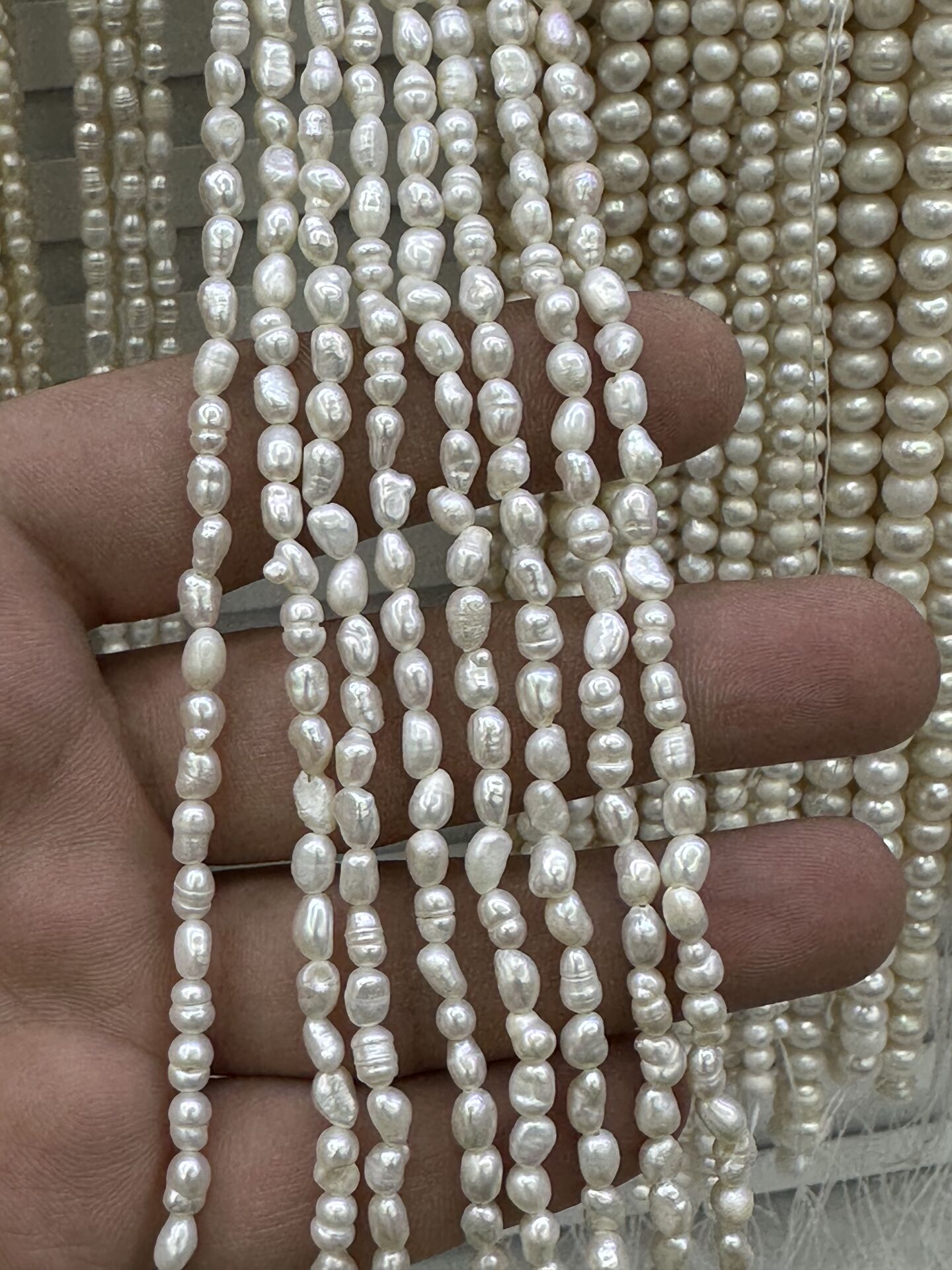 Doğal inci kültür incisi dizi 35cm