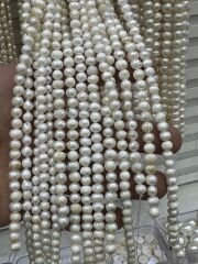 Doğal inci kültür incisi dizi 35cm 6-8mm