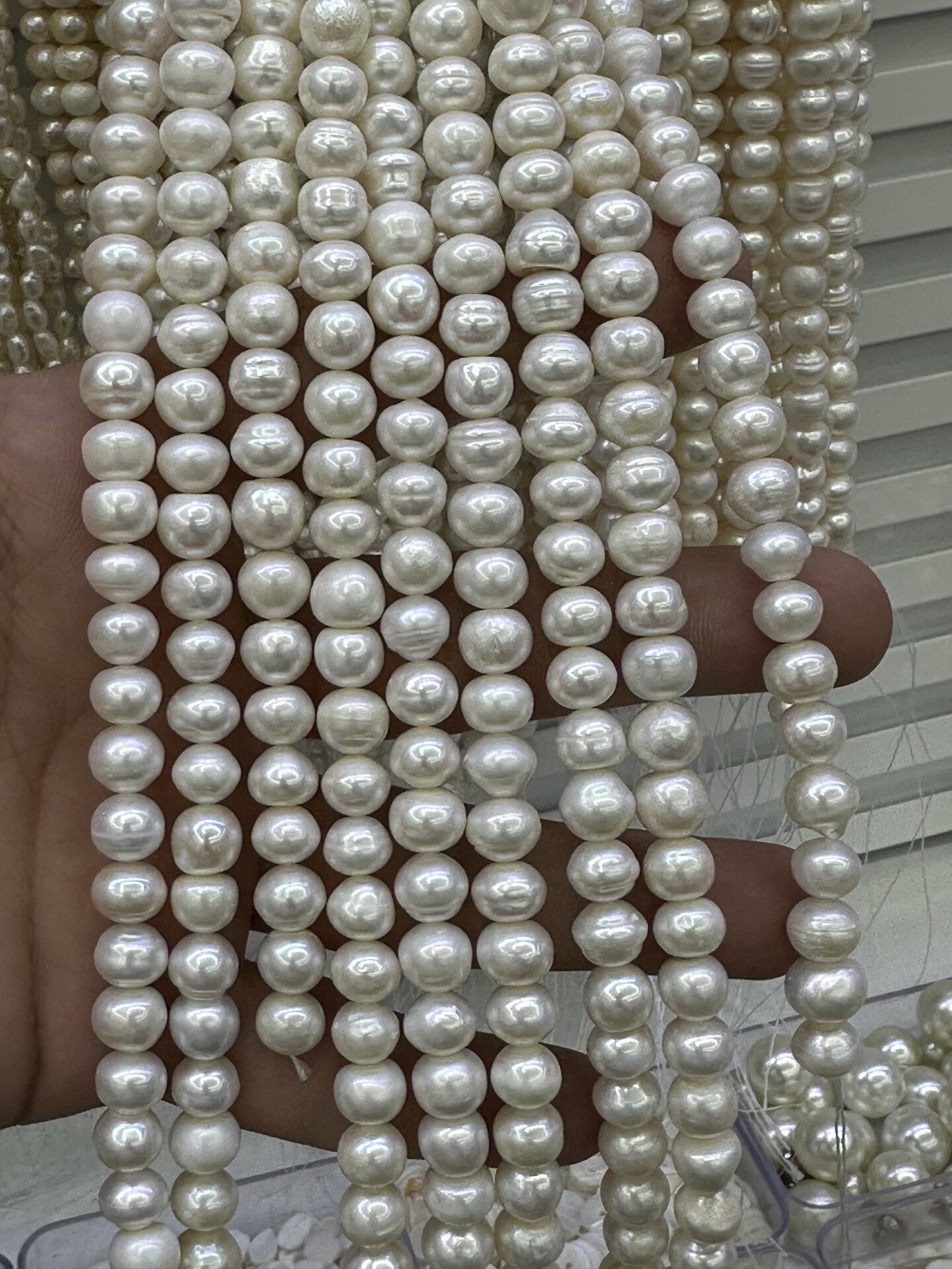 Doğal inci kültür incisi dizi 35cm 10-12mm