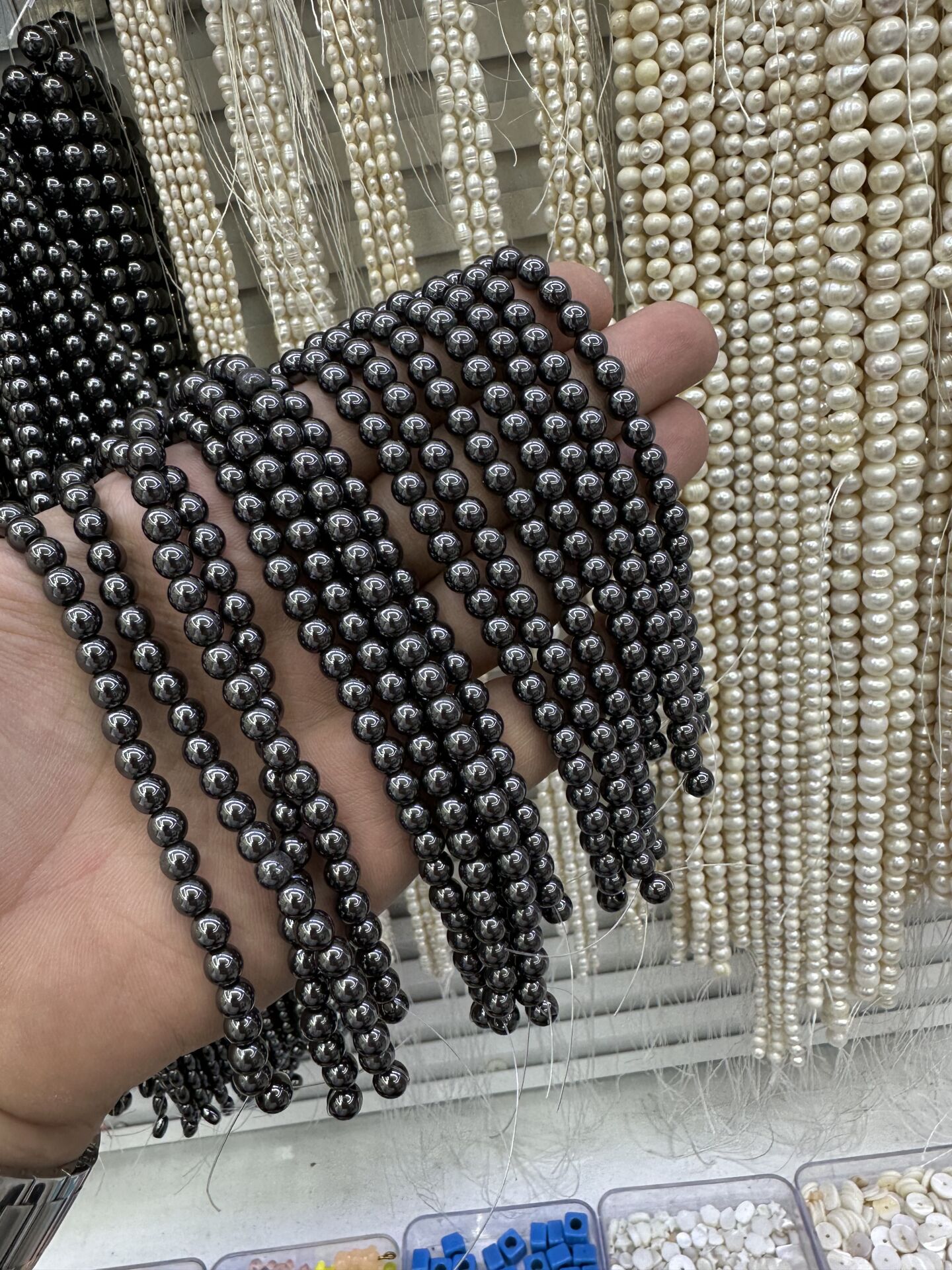 Hematit Taşı Dizi 35-40cm 6mm