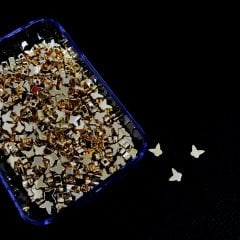 Kelebek Metal Gold Kaplama 15 Adet
