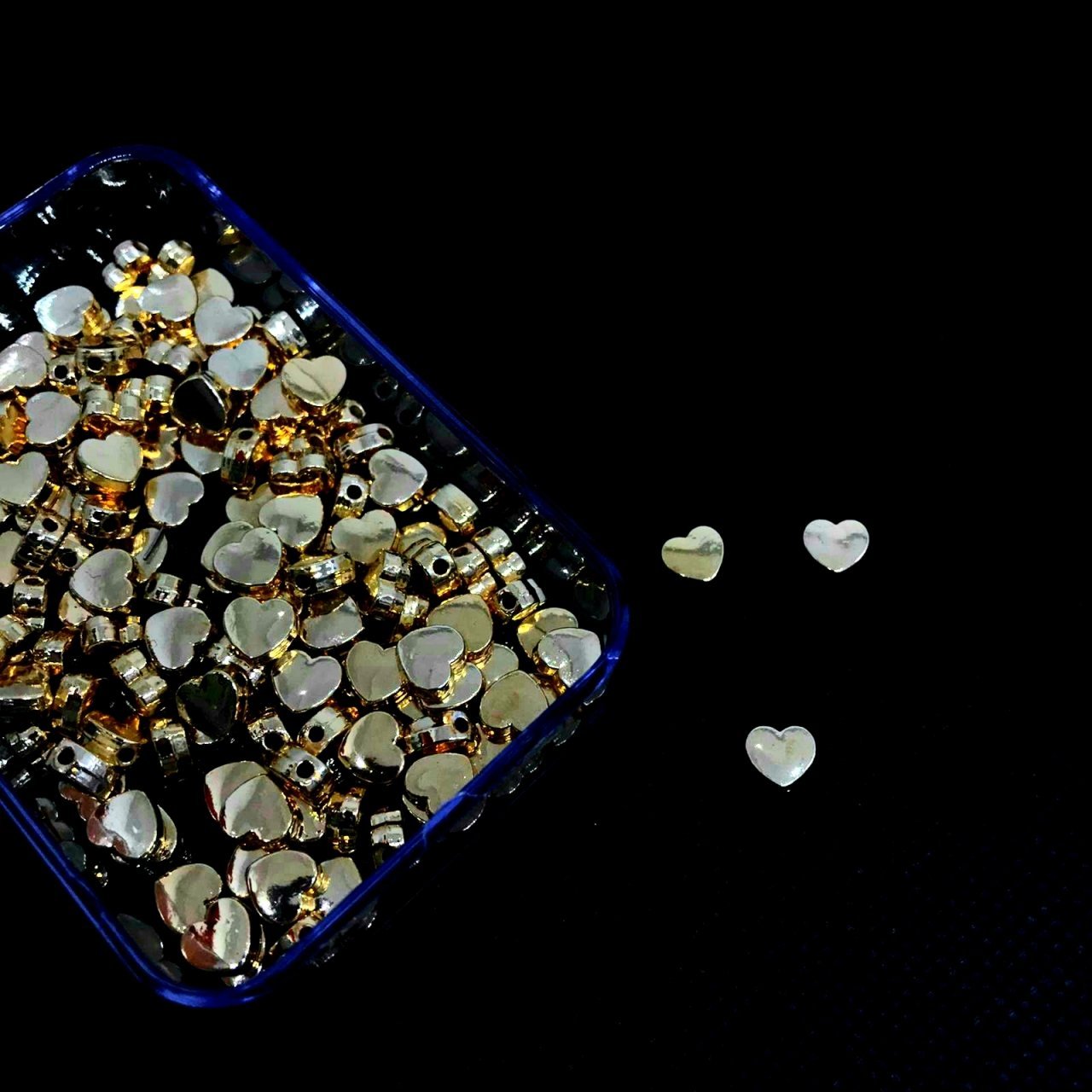 Kalp Metal Gold Kaplama 15 Adet