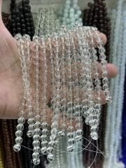 8MM CAM BONCUK ŞEFFAF DİZİDE 45 ADET