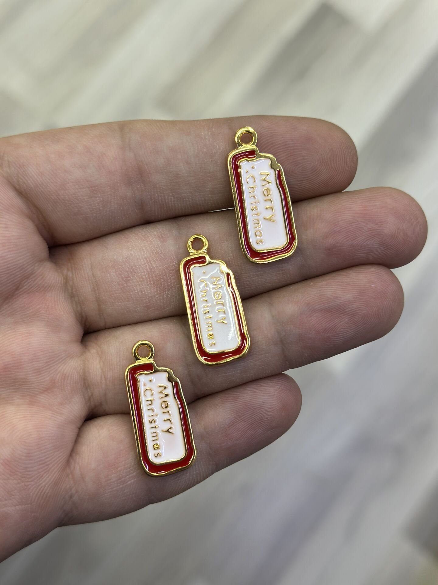 YILBAŞI Merry Christmas 1 Adet Kolye Ucu