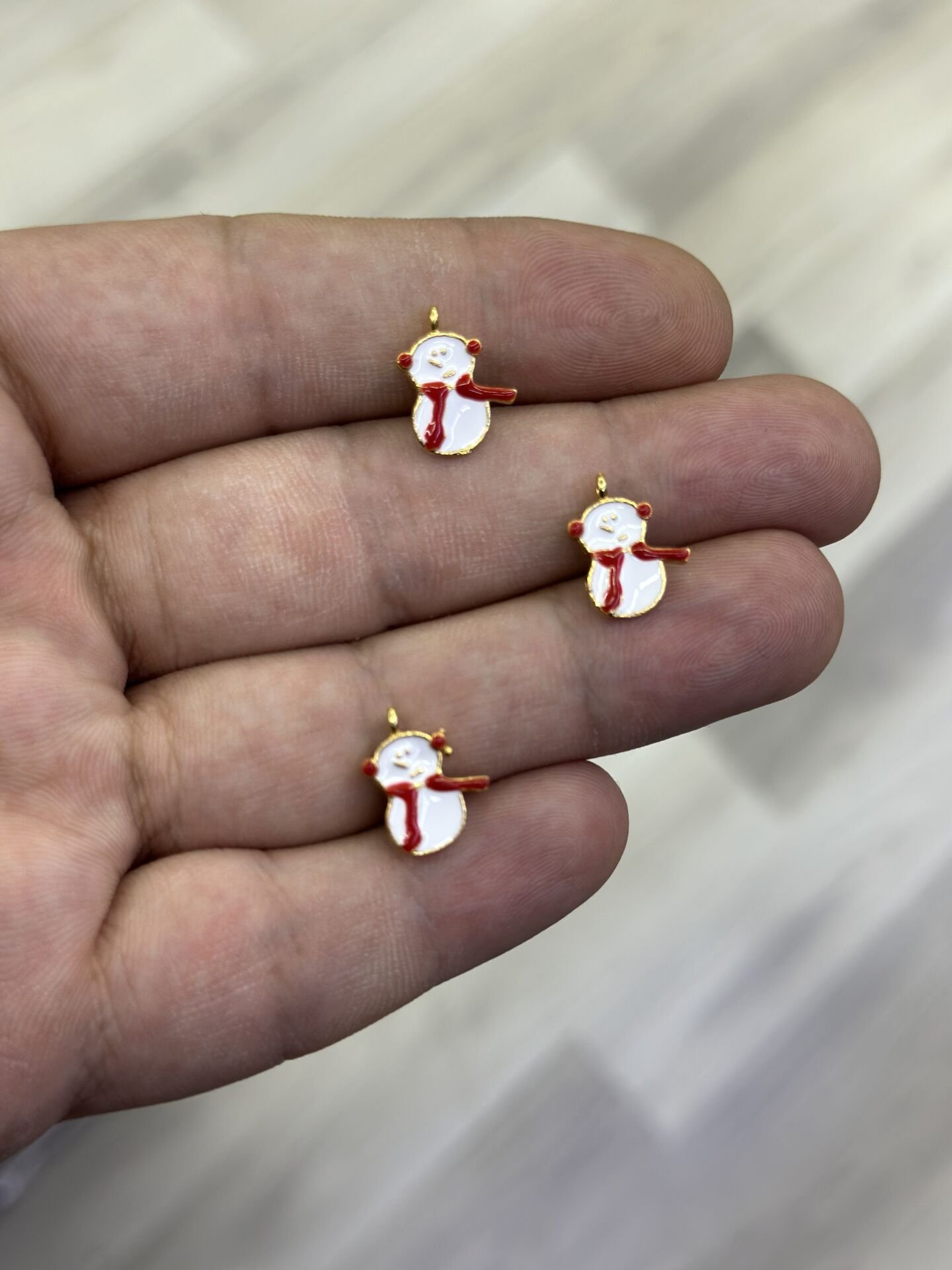 YILBAŞI Kardan Adam 1 Adet Kolye Ucu