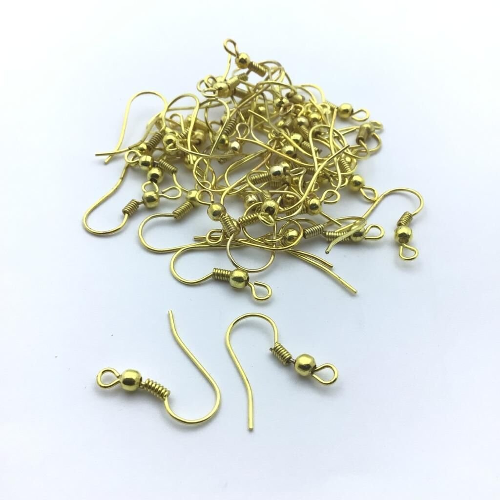 Küpe kancası gold 10 çift