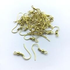 Küpe kancası gold 10 çift