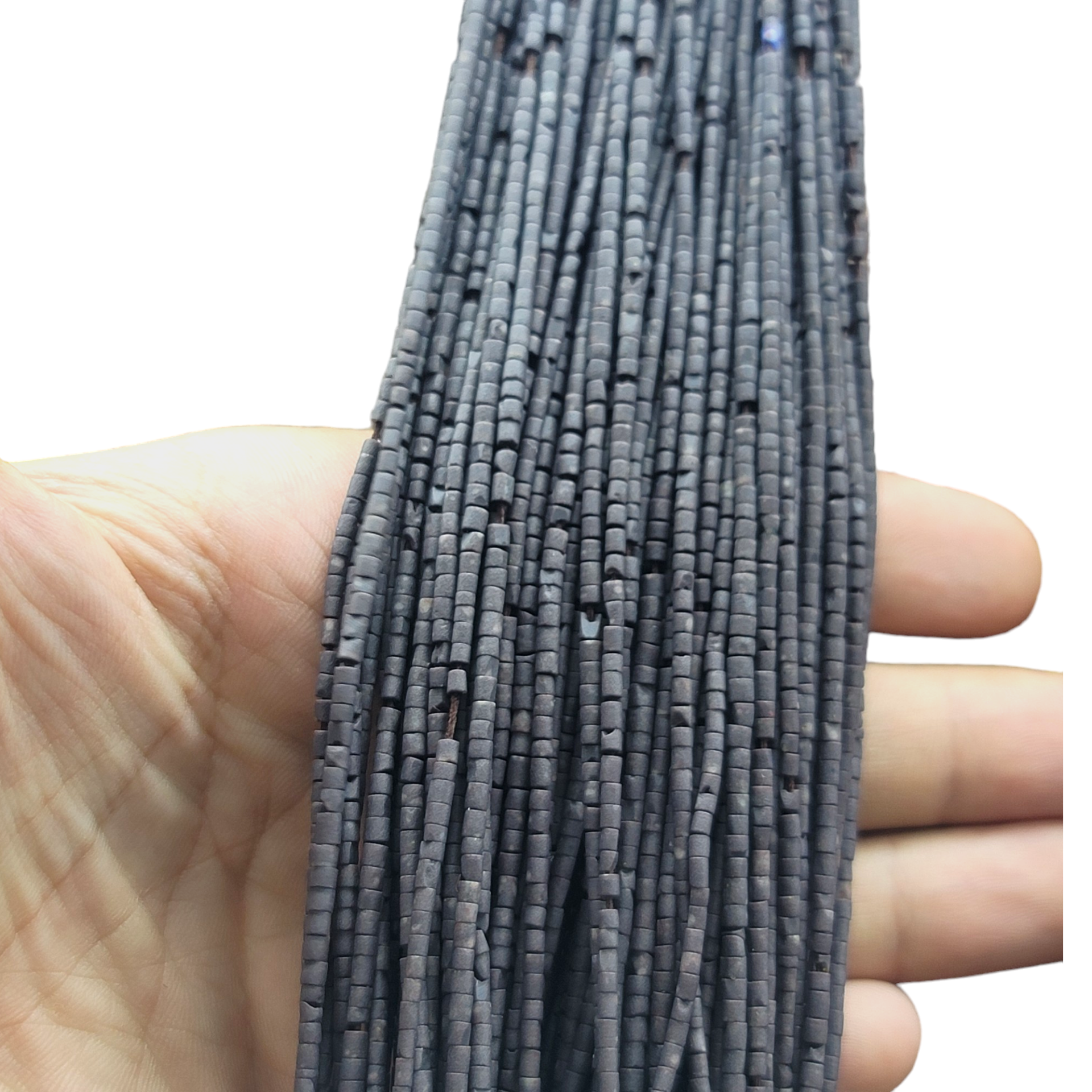 Afgan Boncuk Taş Mürdüm Dizi 33cm