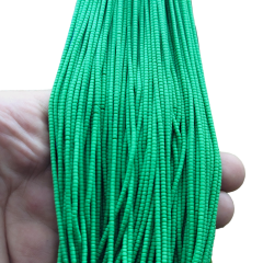 Afgan Boncuk Cam Yeşil Dizi 33cm