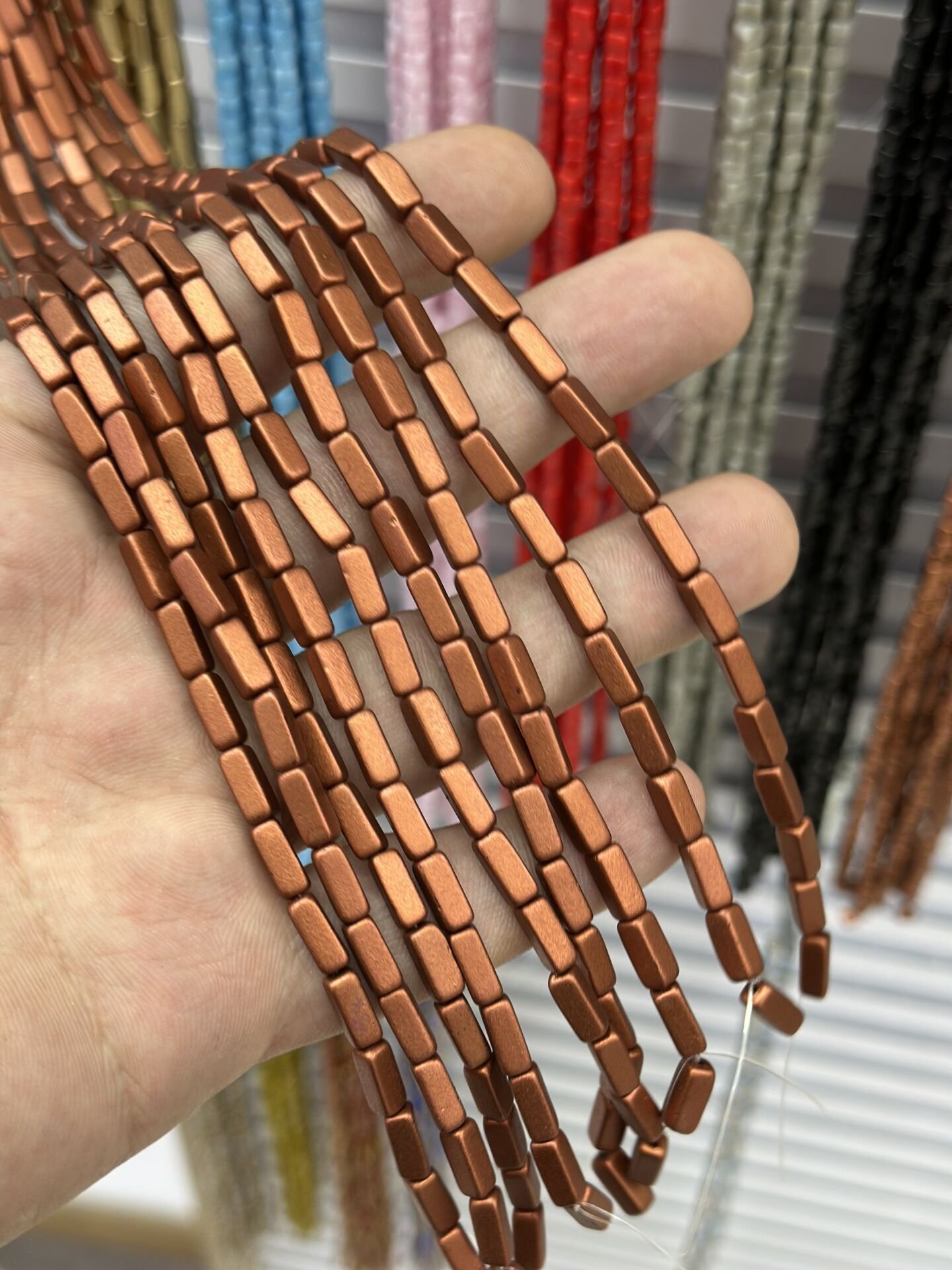 ÇEK BAGET DİZİLİ CAM BONCUK 1 DİZİ 34-37 ADET