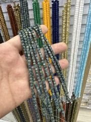 ÇEK CAMI KÜP BONCUK DİZİDE 80-85 ADET