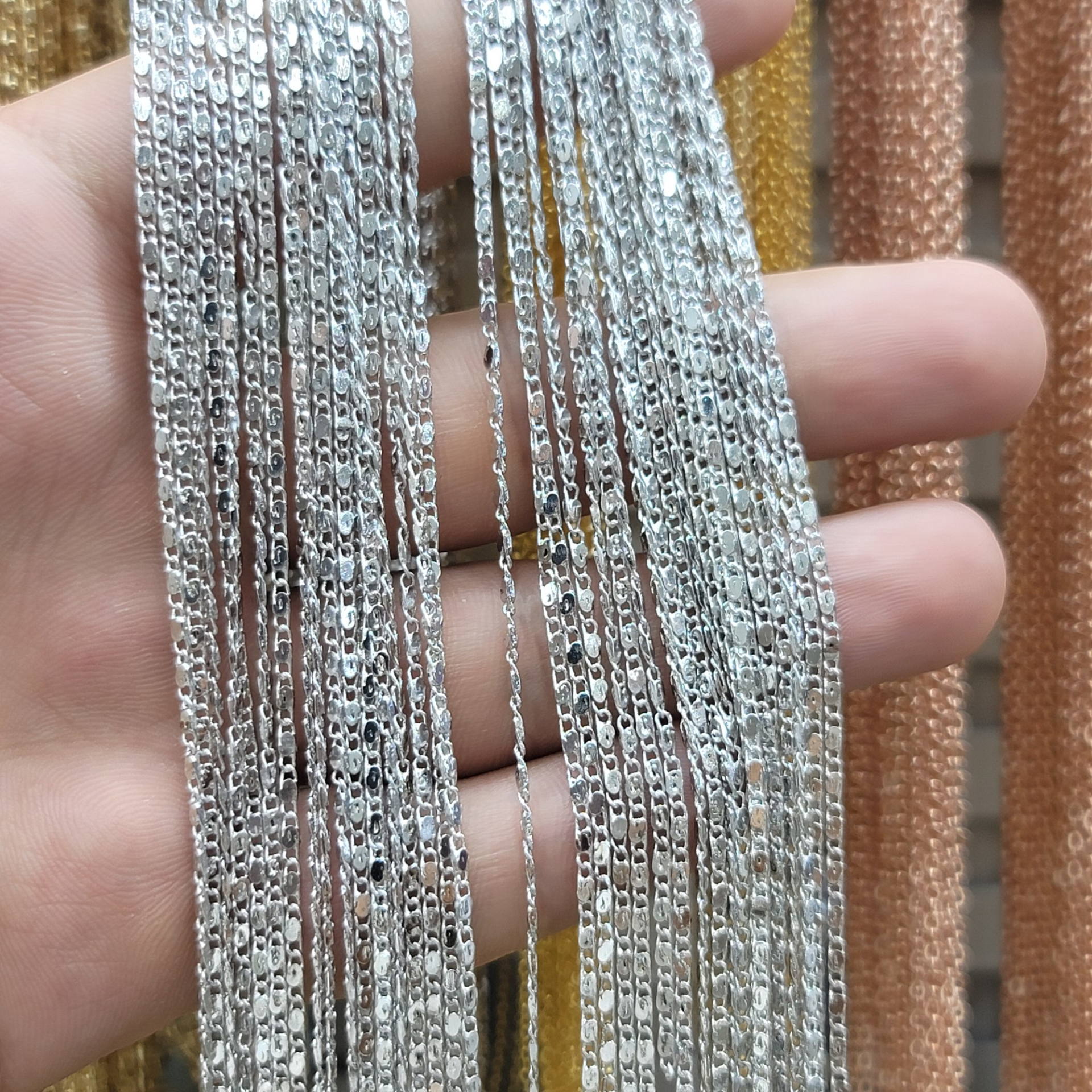 KALEMSİZ ZİNCİR 1MT RODYUM