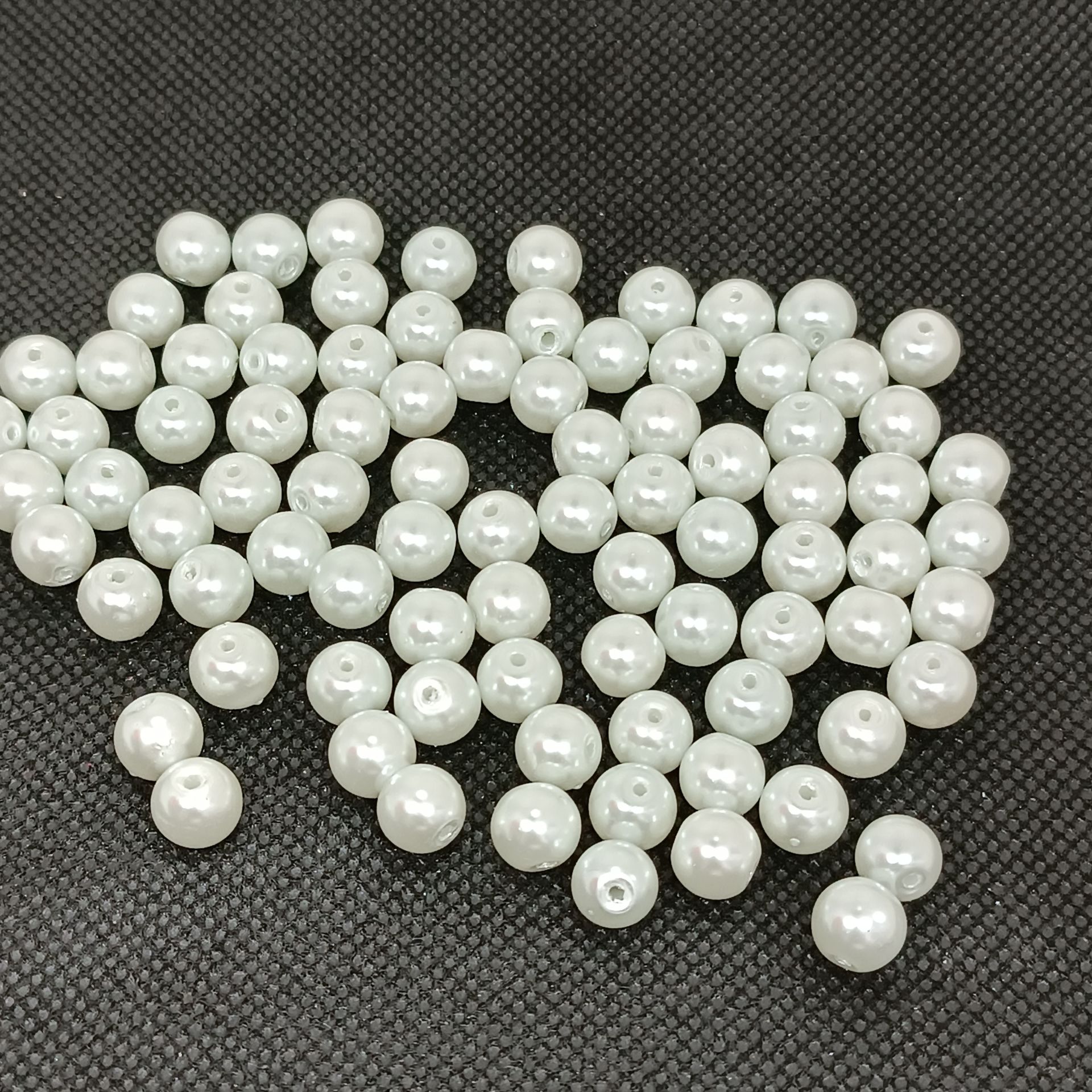 8mm Beyaz Cam İnci 50gr