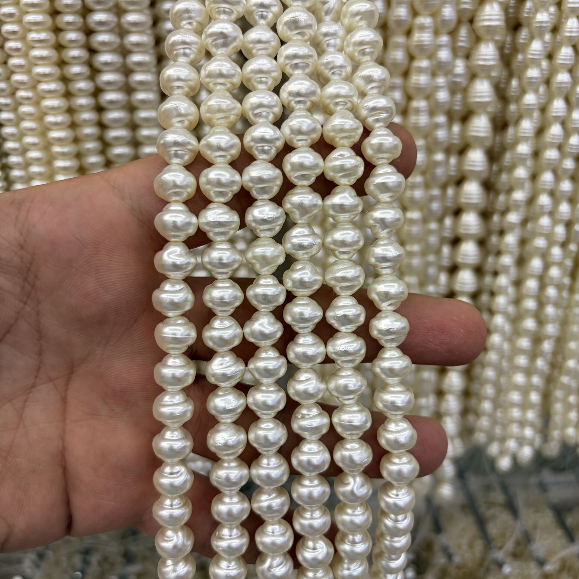 Şekilli Lüks Plastik İnci 1 Dizi 35CM