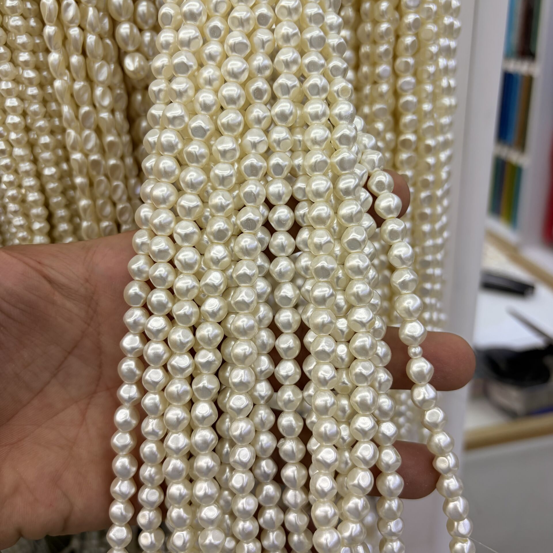 Şekilli Lüks Plastik İnci 1 Dizi 35CM