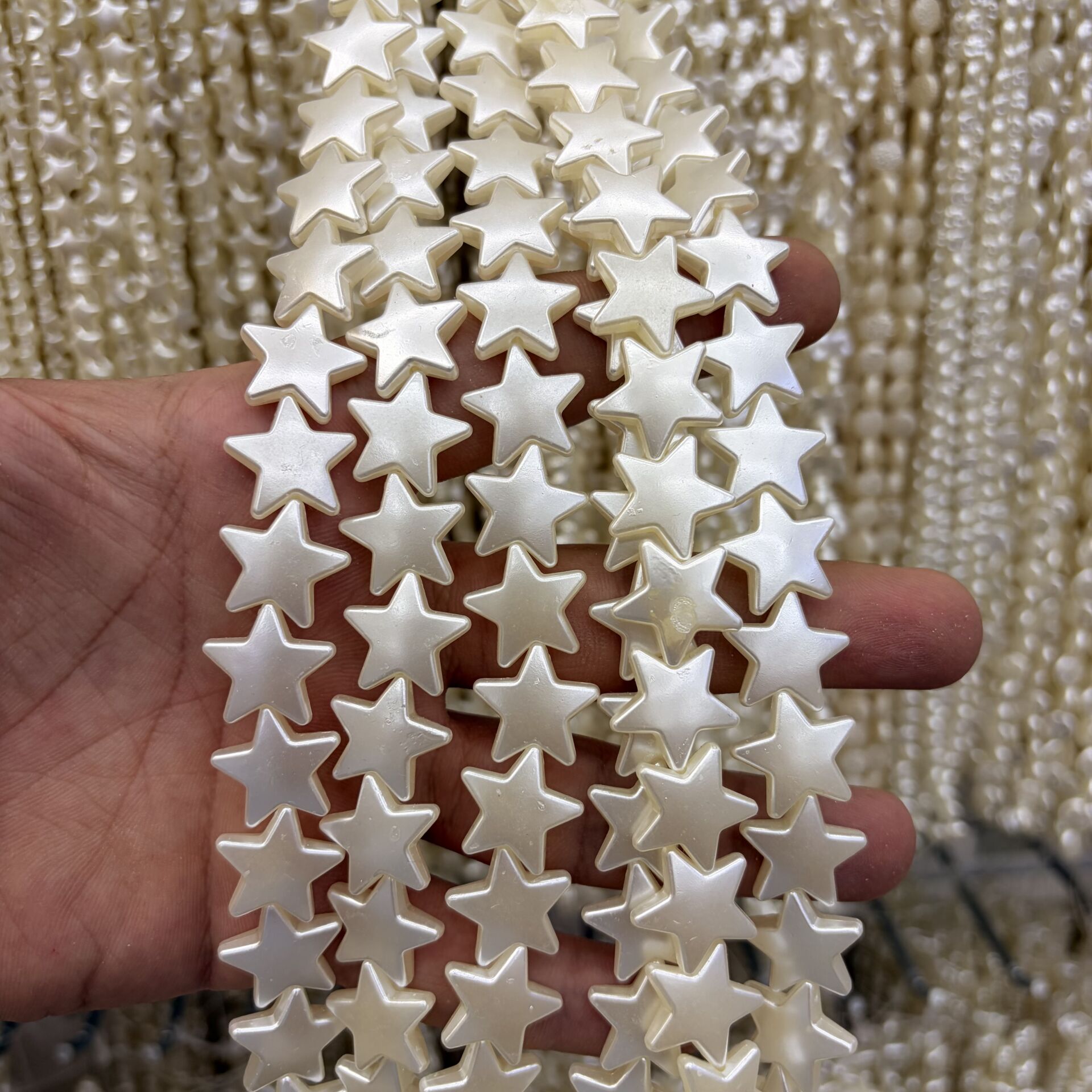 Şekilli Lüks Plastik İnci 1 Dizi 35CM