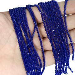 1MM BASIK KRİSTAL SAKS MAVİSİ DİZİDE 200 ADET