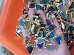 10 ADET MİX DOGAL TAŞ BİLEKLİK KOLYE UCU