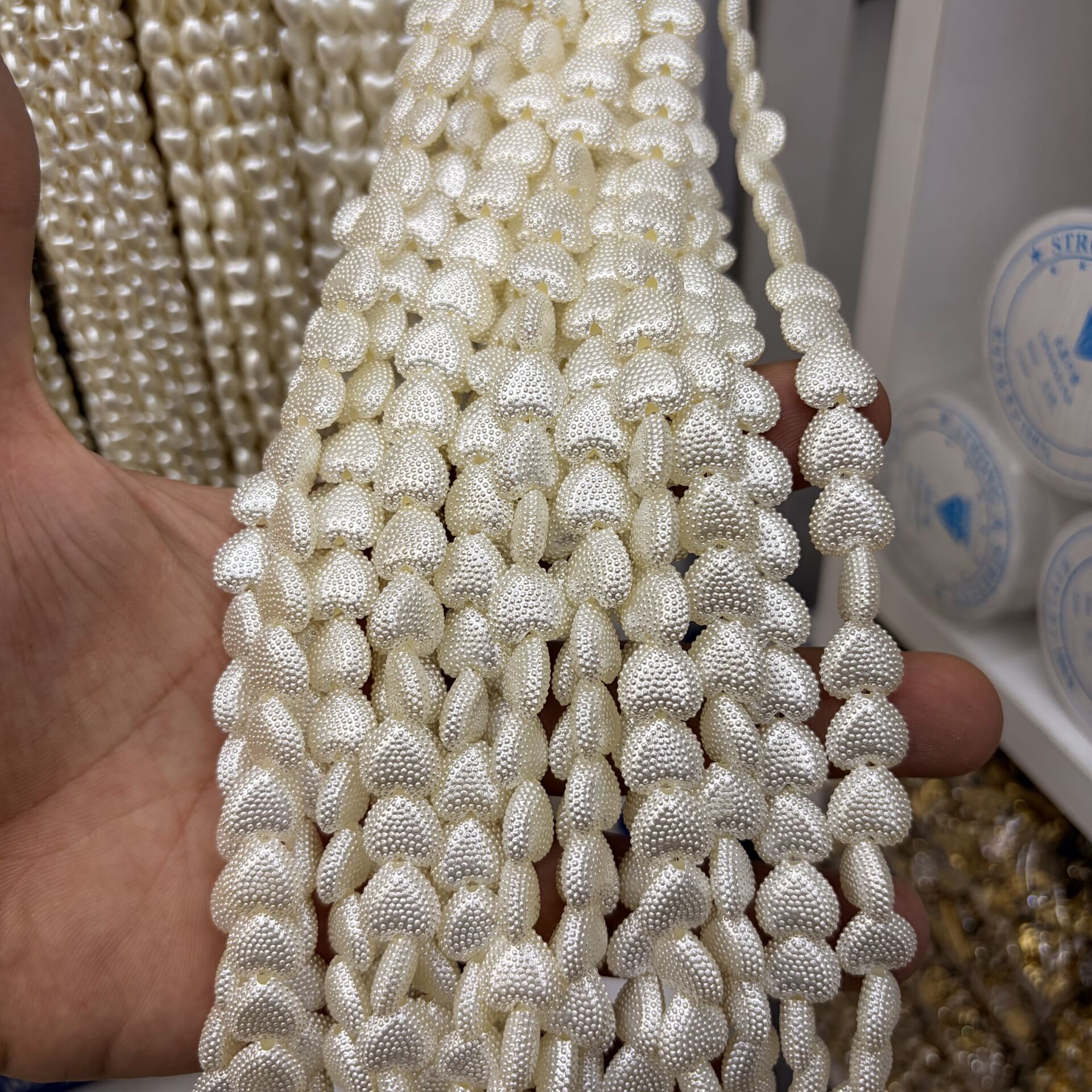 Şekilli Lüks Plastik İnci 1 Dizi 35CM
