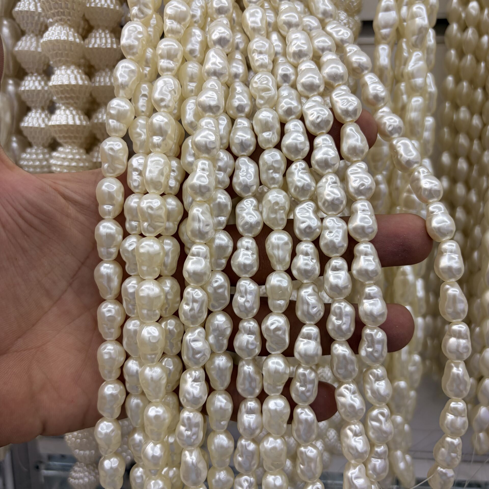 Şekilli Lüks Plastik İnci 1 Dizi 35CM
