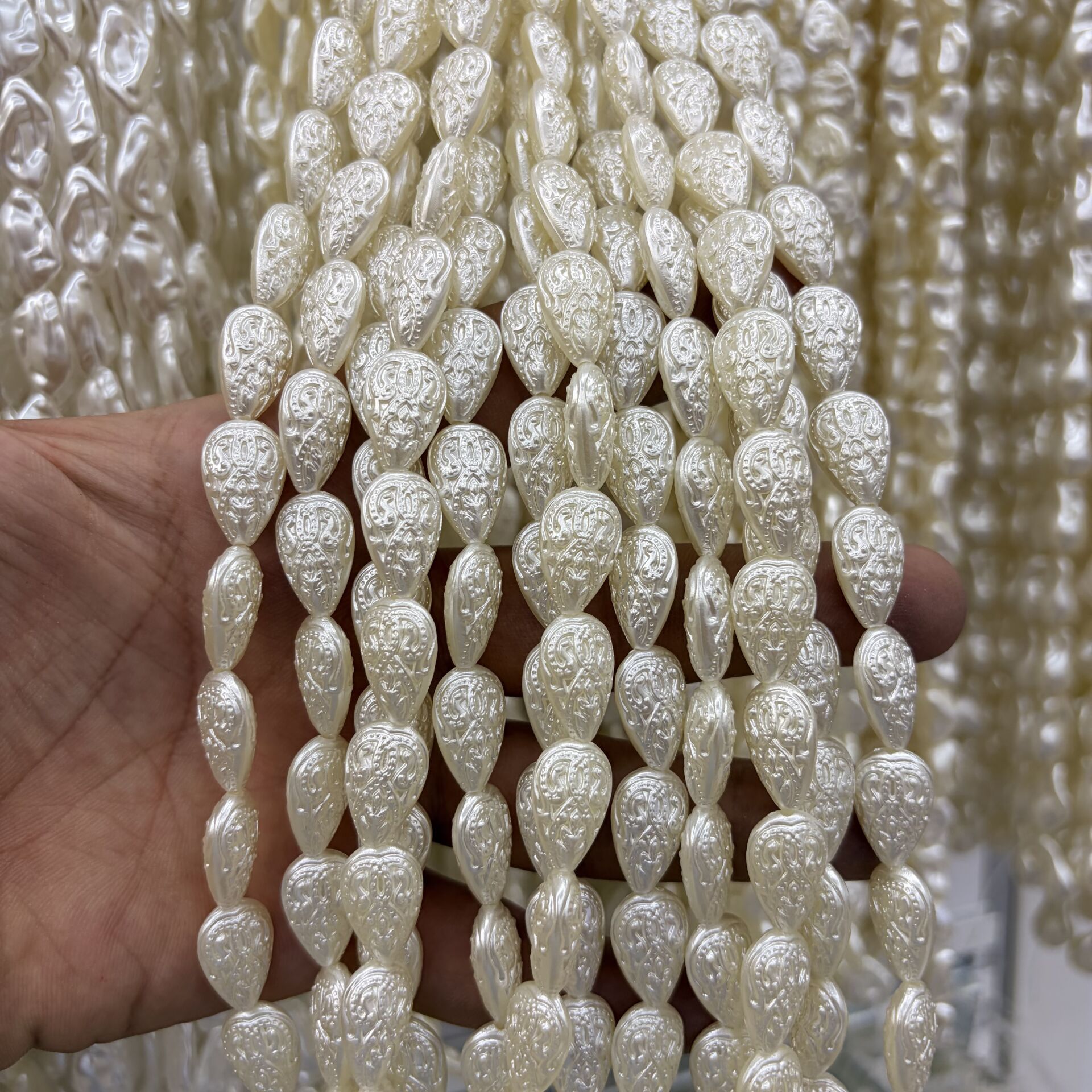 Şekilli Lüks Plastik İnci 1 Dizi 35CM