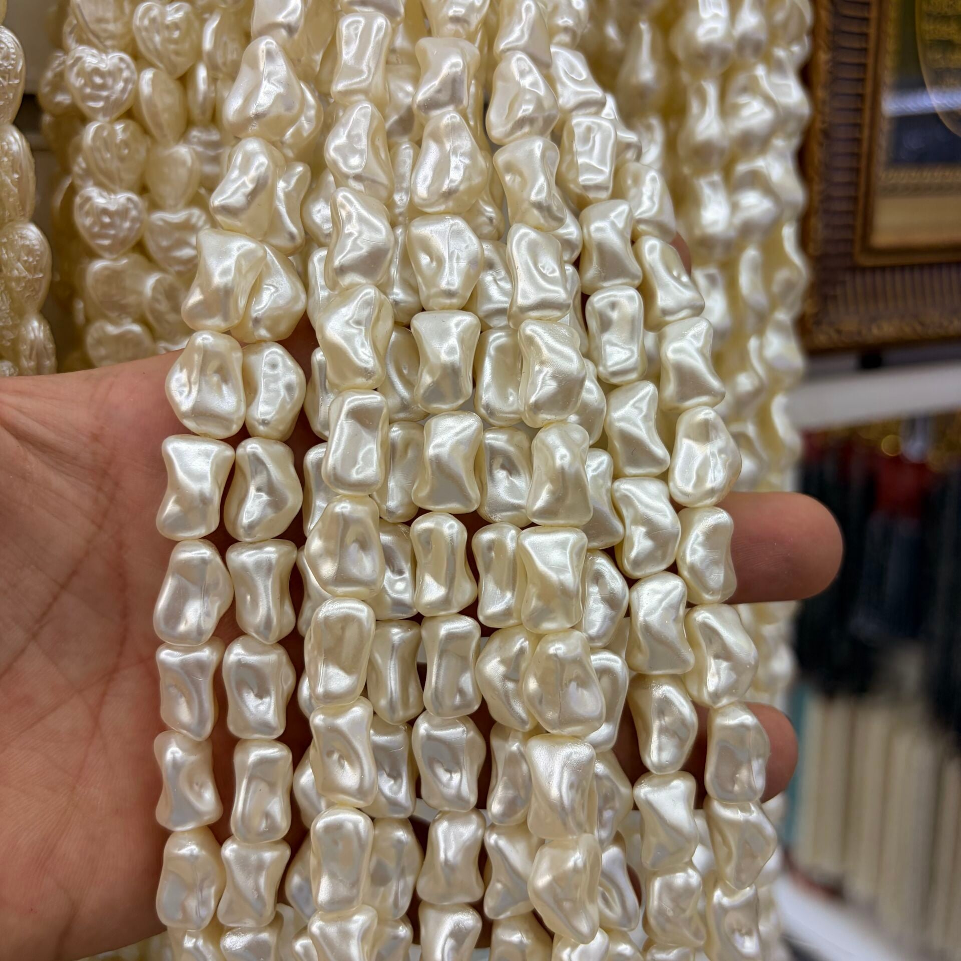 Şekilli Lüks Plastik İnci 1 Dizi 35CM