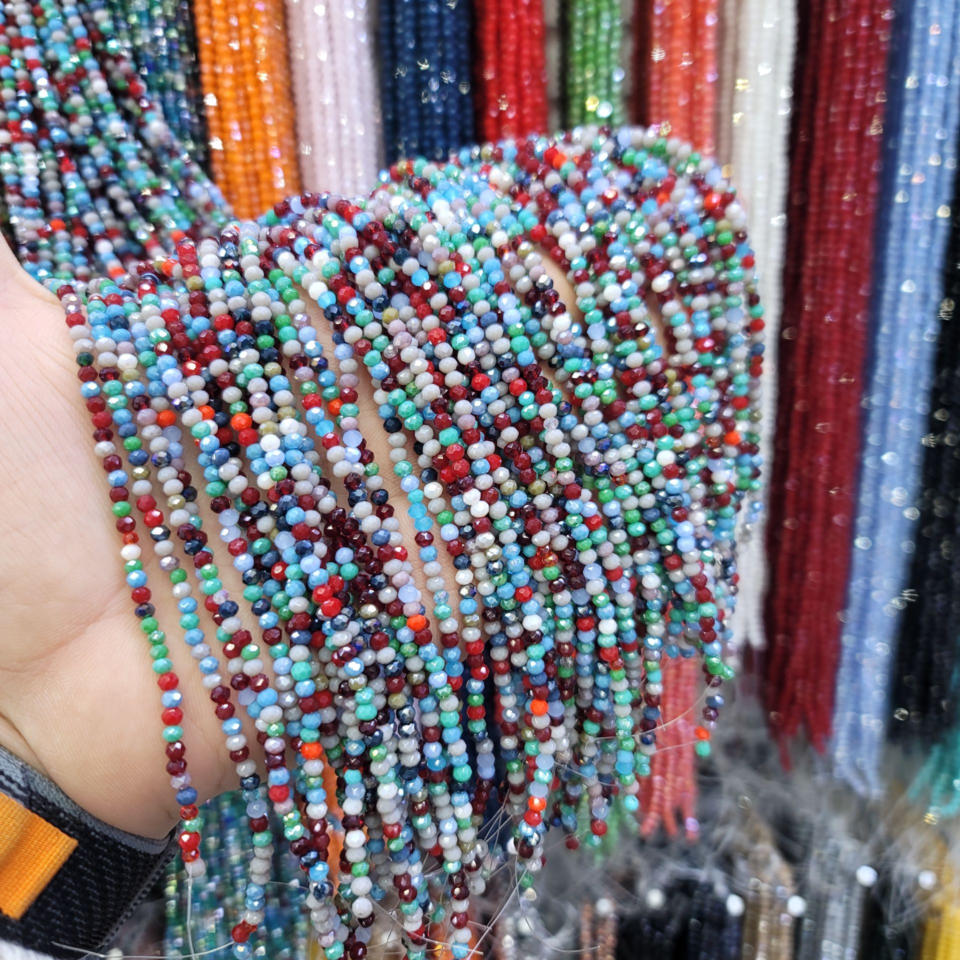 3MM Basık Mat Kristal Dizide 120-130 Adet Mix