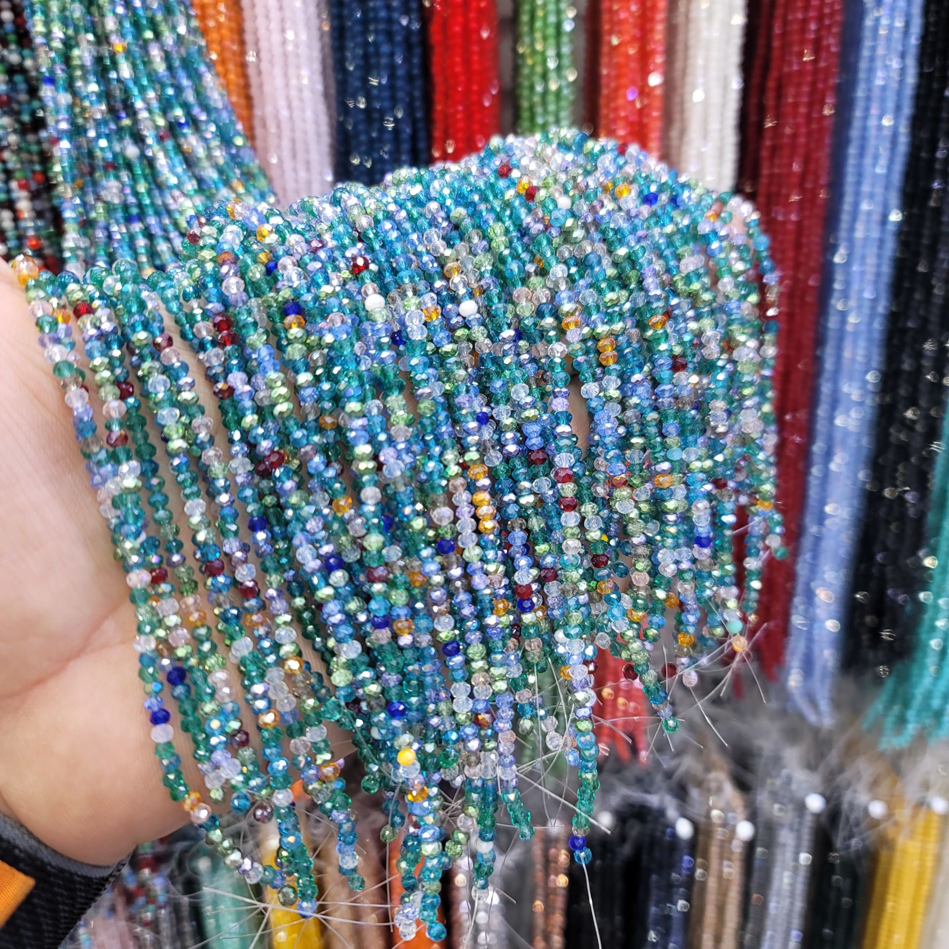 3MM Basık Mat Kristal Dizide 120-130 Adet Mix