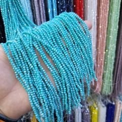 3MM Basık Mat Kristal Dizide 120-130 Adet Turkuaz