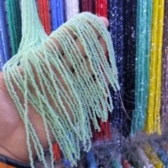 2MM Basık Mat Kristal Dizide 120-140 Adet Yeşil