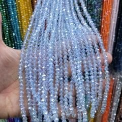 6MM Basık Kristal Dizide 85-100 Adet Mavi