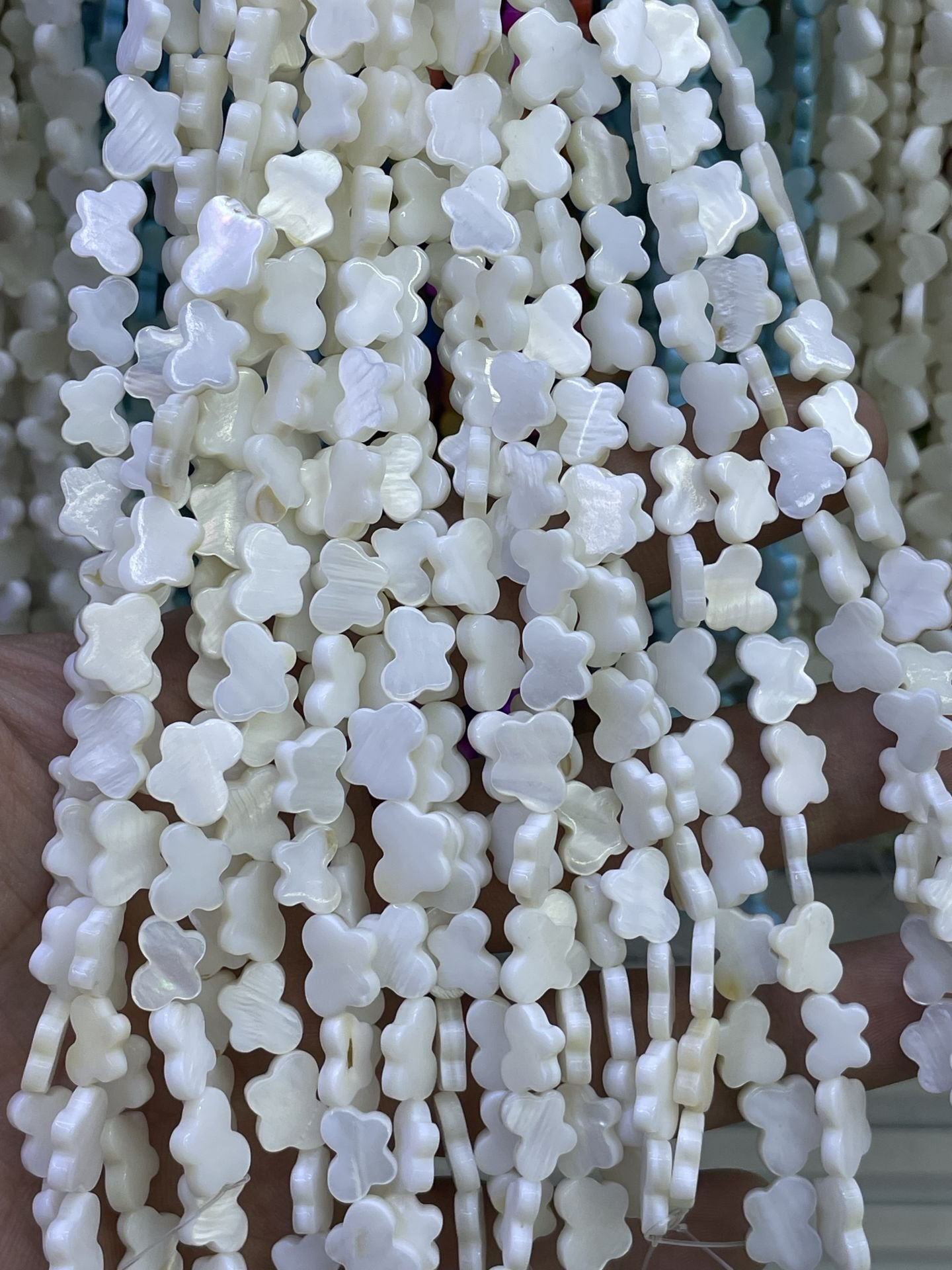 Parlak Renkli Sedef Dizi 35-40 CM 10mm kelebek