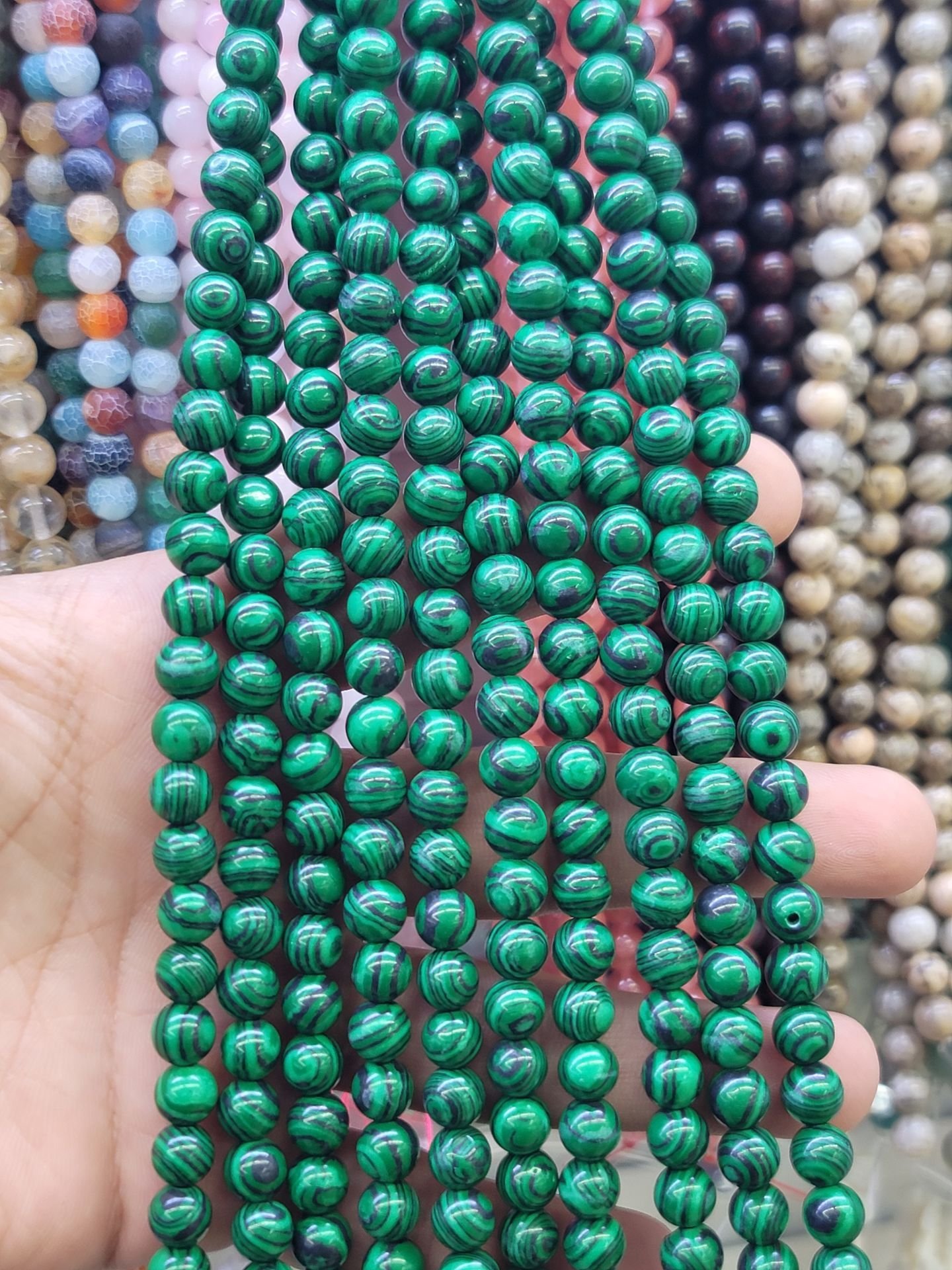 8MM DOĞAL TAŞ DİZİDE 44-50 ADET ORT