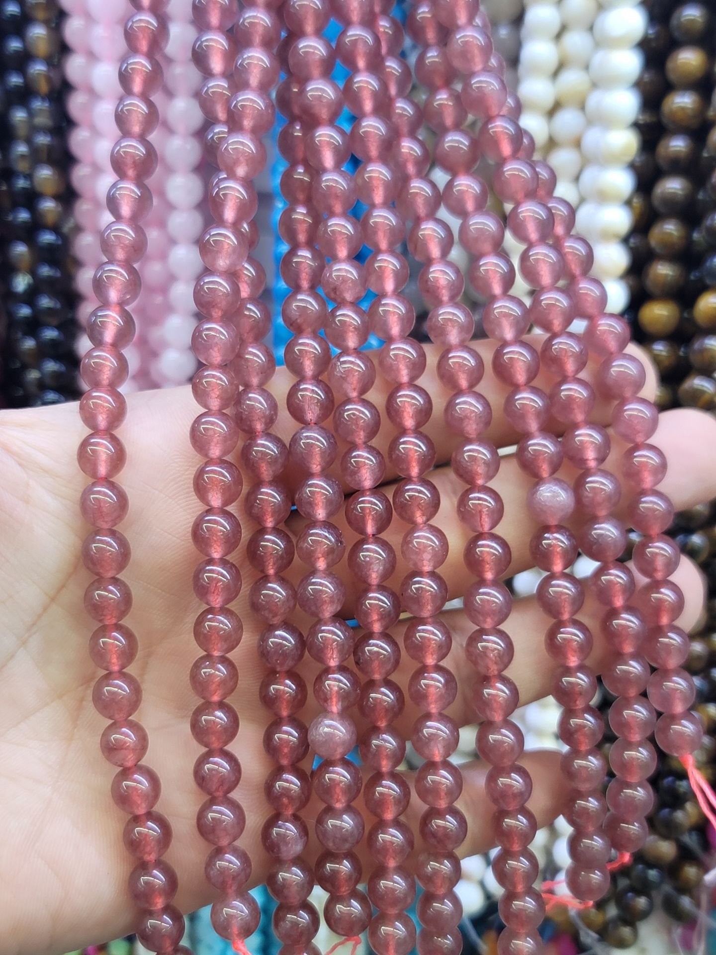 8MM DOĞAL TAŞ DİZİDE 44-50 ADET ORT