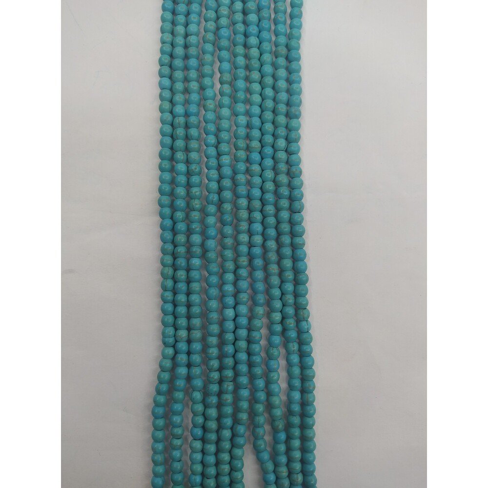 Firuze Taşı 4mm Dizide 100 Adet